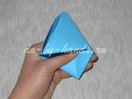 Origami papír hajót saját keze - lépésről lépésre, hogyan