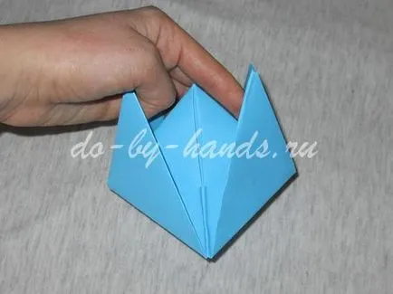 Origami papír hajót saját keze - lépésről lépésre, hogyan