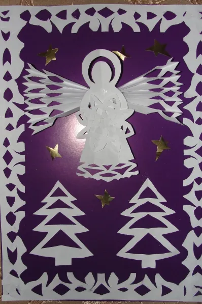 Card karácsonyra „Angel boldogság”
