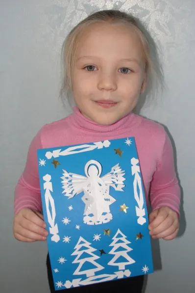 Card karácsonyra „Angel boldogság”