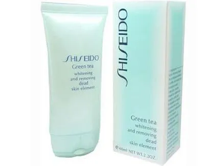 Peeling Shiseido hatása a zöld tea és a glikolsav bőr felújítása