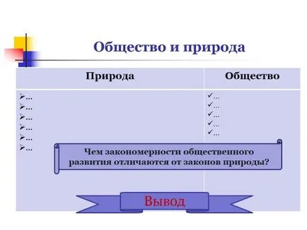 Bemutatása „társadalom, mint egy fejlődő rendszer”