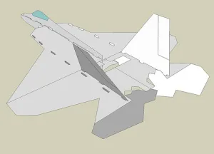 RC sík kezével f-22 Penoplex - legszükségesebb házi