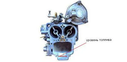 Регулиране на нивото на горивото в изпитвателната камера на карбуратора 2105, 2107 озон