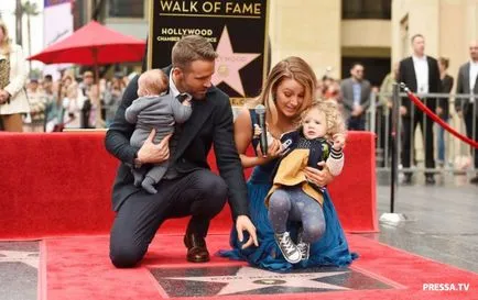 fiice Ryan Reynolds și Bleyk Layvli pentru prima dată, a adus la lumină (foto)