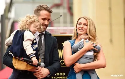 fiice Ryan Reynolds și Bleyk Layvli pentru prima dată, a adus la lumină (foto)