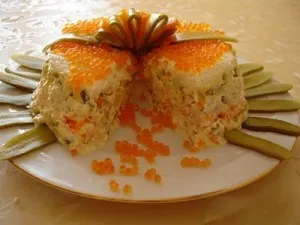 Салата с червена риба вкусни рецепти с стъпка по стъпка снимки