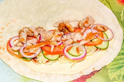 Shawarma у дома със стъпка рецепта по стъпка как да включите видео снимка