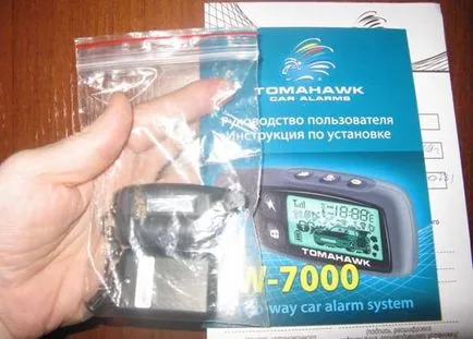 Alarma Tomahawk instrucțiuni de utilizare, descrieri, caietul de sarcini