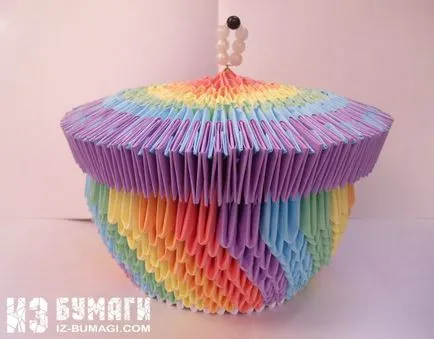 Cutia este făcută din hârtie - cum să facă o cutie de origami de hârtie cu propriile sale mâini - foto și video