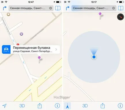 Cum de a găsi mașina în parcare, cu ajutorul hărților de pe Apple iPhone și iPad, - știri din lume de mere