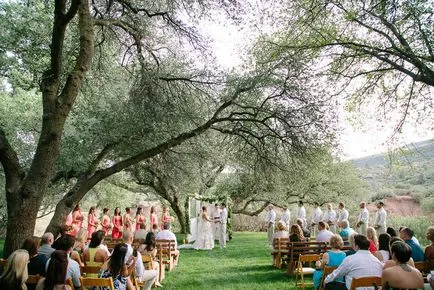 nunta elegant, la ferma Van Dickson din Arizona