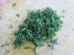 Сирене предястие с билки, увити в листа от маруля - на себе си рецепта със собствените си ръце