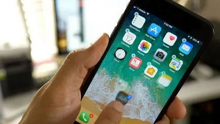 Cum să se deplaseze simultan mai multe pictograme de pe ecranul principal în ios 11