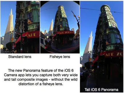 Toate iPhone panoramice fotografiere (panorama în ios 6, panorama aplicare 360 ​​și obiectelor externe
