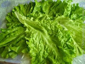 Snack in frunze de salata
