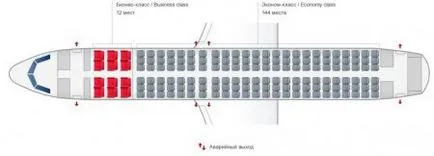 Airbus A320 Ural Airlines - aspectul interior și cele mai bune locuri