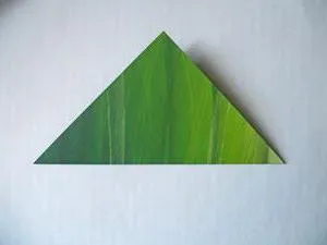 Az alapvető formája origami háromszög, négyzet és a béka
