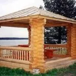 Павилиони за това как да се изгради дървена къща на сайта, Наша besedka