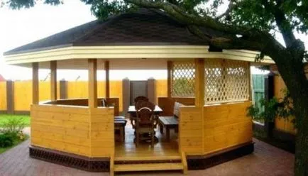 Павилиони за това как да се изгради дървена къща на сайта, Наша besedka