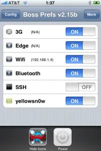 Bossprefs, Jailbreak pentru iPhone, iPod Touch, iPad