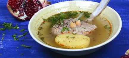 Bozbash marha, birka, csirke - leves receptek Azerbajdzsán