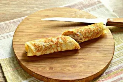 Палачинка ролки с пиле - рецепта със снимки