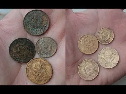 Почистване монети от правила и методи, алуминиев бронз