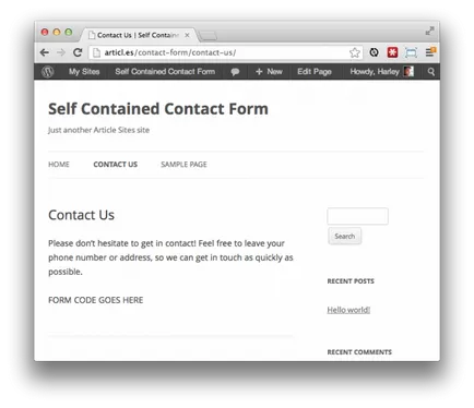 Facem formularul nostru de contact de pe WordPress de la sol în sus, totul despre WordPress