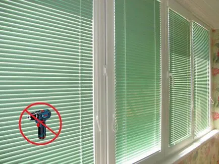 Cum să stea jaluzele pentru ferestre din plastic, fără foraj propriile mâini