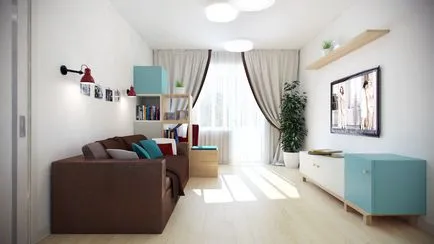 Interior design tipic „piesa copeică“ în casa p-44