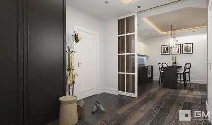 Design-ul de apartamente cu două camere de 60 de metri pătrați