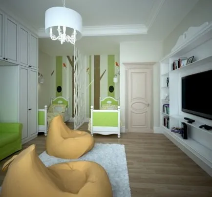 Design-ul de apartamente cu două camere de 60 de metri pătrați