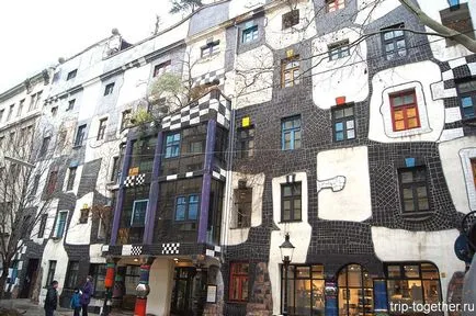 Hundertwasser-ház Bécs - utazás világ