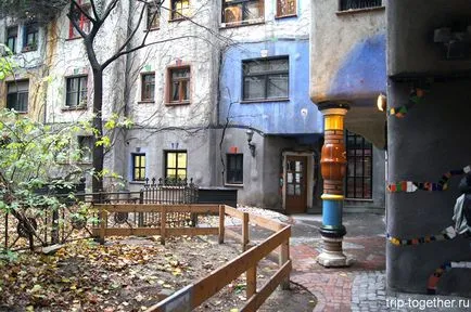 Hundertwasser-ház Bécs - utazás világ