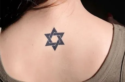 Fotografii și semnificația Steaua lui David tatuaj