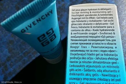 Givenchy hidratáló hűsítő gél eltávolítására a fáradtság jeleit a szemkörnyék