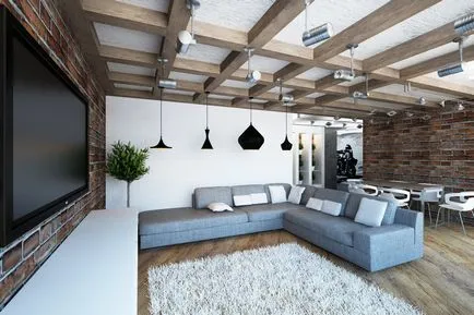 Élet egy loft stílusú belső 100 fotó