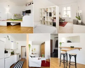 Interiorul camerei mici - o mare oportunitate într-un mic apartament