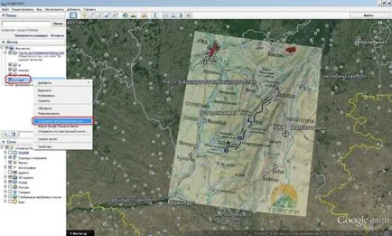 Gyártása rasztertérképek a Google Earth, utazás, kirándulás, túrázás