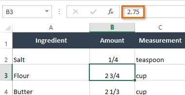 Hogyan kell használni a közös frakciót az Excel