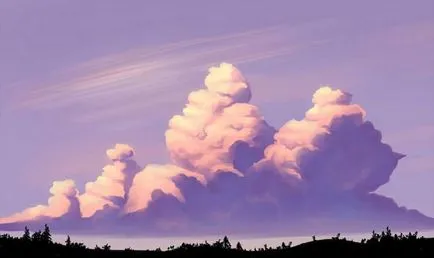Cum de a desena un peisaj - cer și nori, ❤lessdraw❤