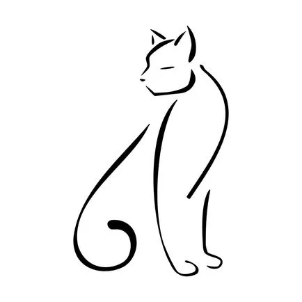 Cum de a desena un tatuaj pisica