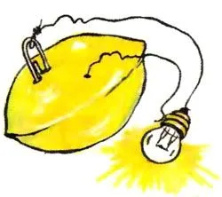 Hogyan készítsünk egy akkumulátort egy citrom vagy alma