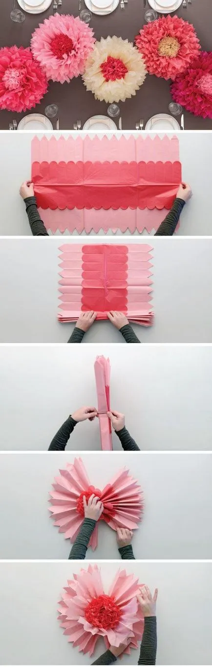 Cum sa faci un arc din hârtie creponată, cu propriile sale mâini