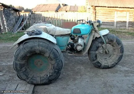 Cum de a face propriile mâini din Urali buggies mlaștină motocicletă