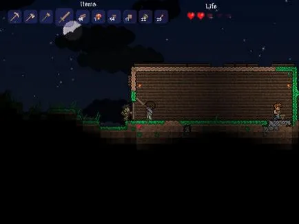 Hogyan lehet túlélni az első éjszaka társaságában zombik - Terraria - a játék