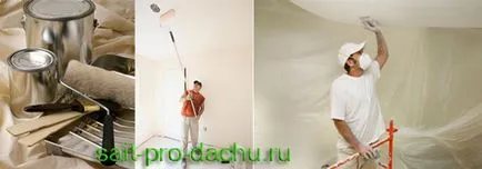 Cum să picteze procedurile și instrumentele de tavan