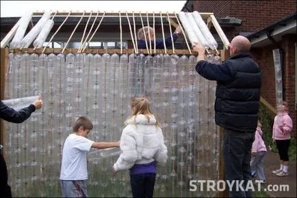 Cum de a construi o sera de sticle din plastic cu motive lor mâini, curte, gradina, cabana