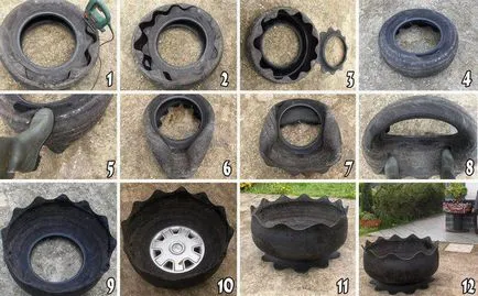 Как да си направим оригиналните легла от стари гуми